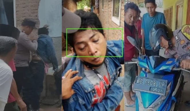 Kolase foto pelaku Curanmor yang berhasil ditangkap Massa di Banjarejo, Banyumas, Pringsewu, Rabu 11 September 2024.