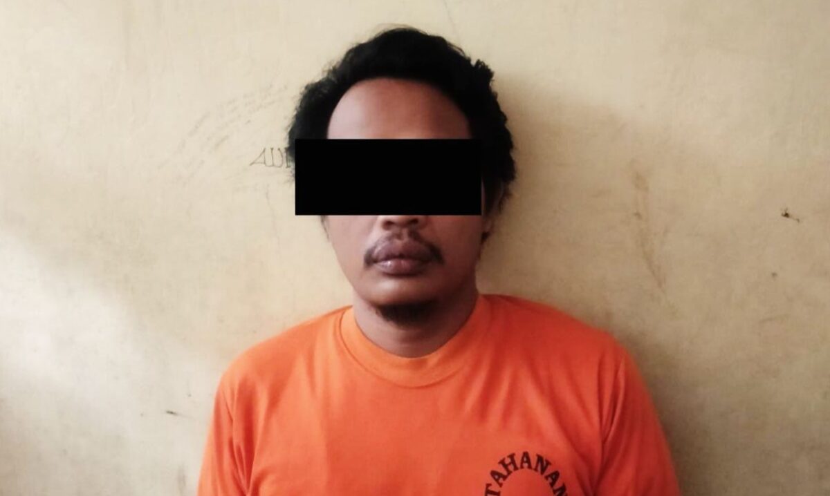 Tersangka pembawa kabur motor karyawan PT GGP Lampung Tengah yang ditangkap polisi, Kamis 12 September 2024.