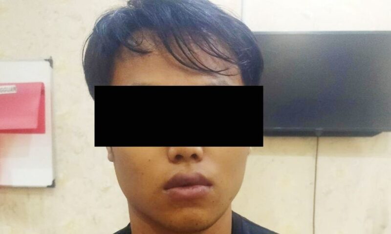 Tersangka persetubuhan terhadap anak dibawah umur yang ditangkap Polres Lampung Tengah, Kamis 12 September 2024.