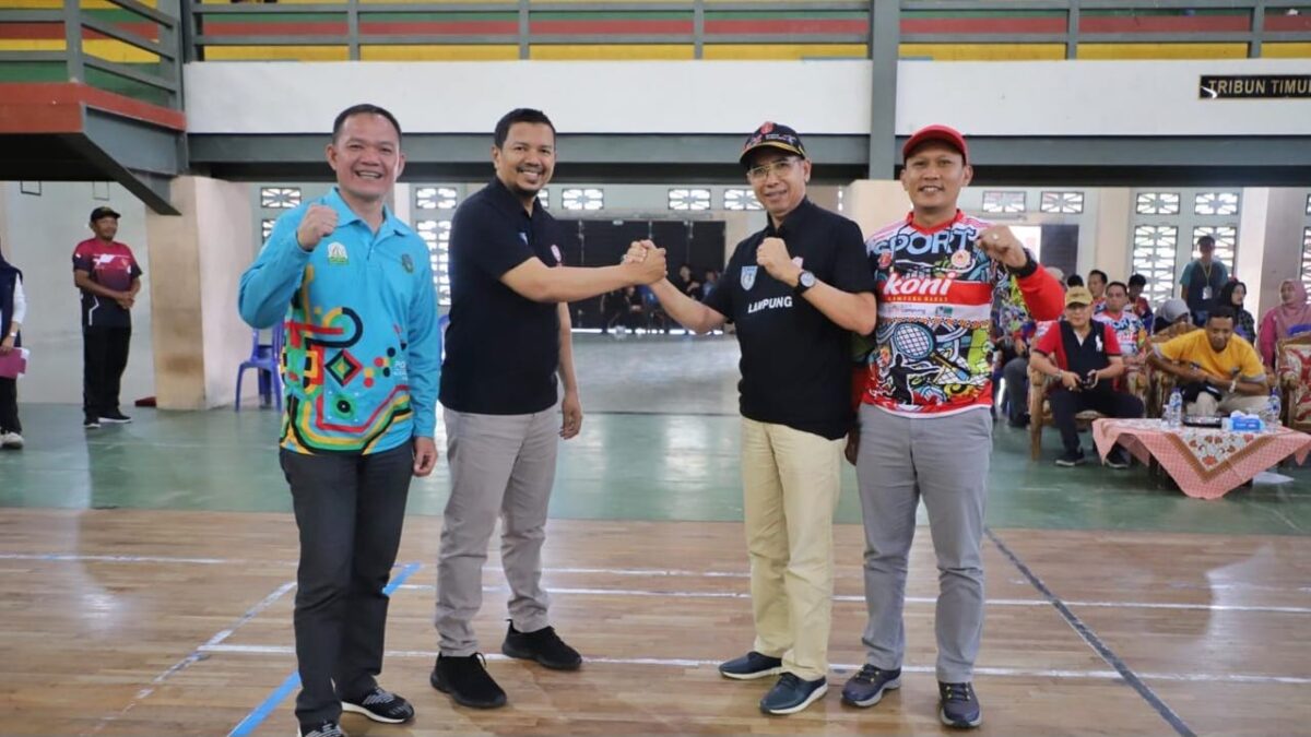 Pembukaan Open Turnamen Perbasi 2024 di Lampung Barat, Jumat 13 September 2024.