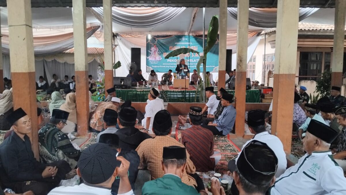 Peringatan Maulid Nabi Muhammad SAW 1446 H di Pekon Sri Melati, Wonosobo, Tanggamus, Senin 16 September 2024 | Herdi/Media Prioritastv.com.