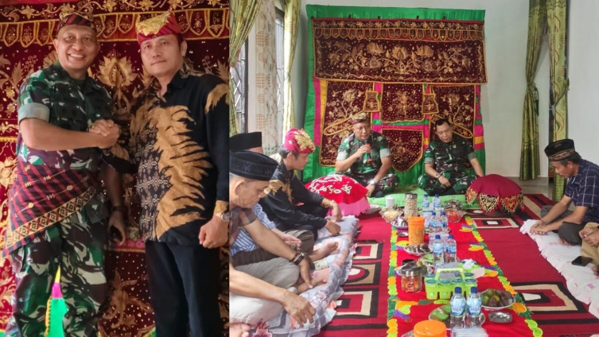 Wakil Panglima Penggitokh Alam Tanggamus Kerajaan Adat Paksi Pak Sekala Brak Kepaksian Pernong Lampung, Mirza YB saat menerima Dua Pamen Litbang Kementerian Pertahanan RI, Senin 16 September 2024 | Santoni Hidayat/Media Prioritastv.com.