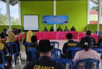 Pelatihan P4GN BNNK Tanggamus kepada Anggota Granat di Balai Pekon Tekad, Pulau Panggung, Tanggamus, Selasa 17 September 2024.