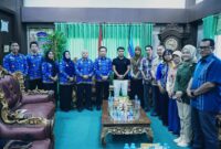 Pj Bupati Pringsewu Marindo Kurniawan saat menerima Audensi BRIN, Selasa 17 September 2024.