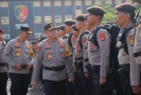 Kapolda Lampung Irjen Pol Helmy Santika S.H.S.I.K.M.Si, saat Menggelar Apel Pasukan. Foto: Bidhumas Polda Lampung. 