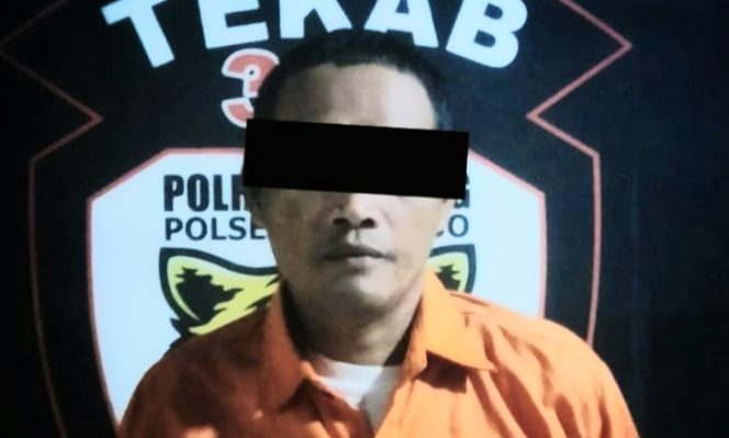 Tersangka RHD saat diamankan di Polsek Trimurjo, Lampung Tengah, Jumat 20 September 2024.