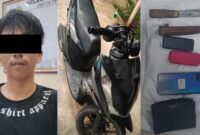 Tersangka dan barang bukti yang berhasil diamankan polisi, Sabtu 21 September 2024.