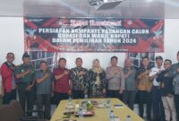 Rakor persiapan kampanye KPU Lampung Barat, Sabtu 21 September 2024.