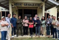 Sejumlah pendamping tim IUCN di Resor Semaka Tanggamus, Minggu 22 September 2024.