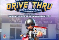 Launcing Drive Thru Polresta Bandar Lampung.