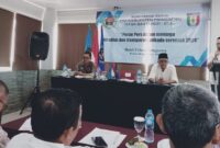 Konferkab PWI Pringsewu di Hotel Urban Azana, Kamis 26 September 2024.