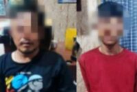 Dua tersangka Curanmor lintas kabupaten yang ditangkap Polres Lampung Tengah, Kamis 26 September 2024.