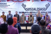 Deklrasi Netralitas Kakob dan Lurah di Kabupaten Pringsewu, Jumat 27 September 2024.