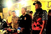 Kapolsek Sukarame Bandar Lampung Kompol M. Rohmawan saat memberikan keterangan pers kepada awak media di Mapolsek setempat, Sabtu 28 September 2024, malam.