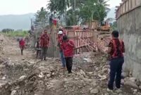 Peninjauan bendung cekdam di BNS Tanggamus, Senin 30 September 2024 | Edi Hidayat/Media Prioritastv.com.