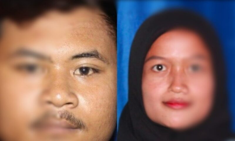 Pasangan Suami Istri pembunuh Wawan Setiawan yang mayatnya dibuang di Jembatan Binong, Pesawaran.