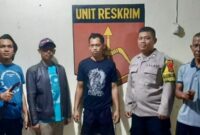 Tersangka BY setelah ditangkap Polres Way Kanan.