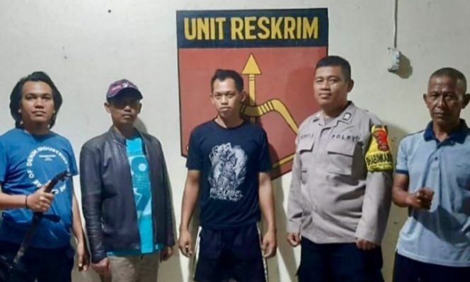 
 Tersangka BY setelah ditangkap Polres Way Kanan.