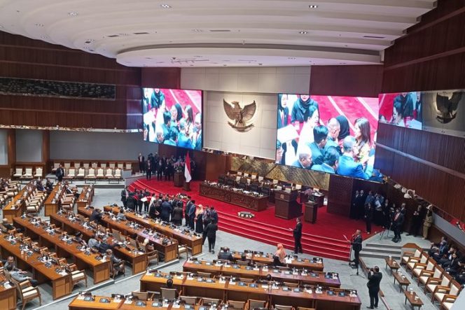 
 Pelantikan Anggota DPR-RI di Senayan, Jakarta, Selasa 1 Oktober 2024.