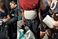 Kolase foto penangkapan PMI asal Malasysia, Sabtu 26 Oktober 2024.