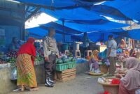 Pengamanan dan Patroli Pasar Wonosobo, Tanggamus, Kamis 3 Oktober 2024.