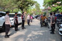 Pengamanan kunjungan Pj Gubernur Lampung di Taman Wisata Muara Indah, Jumat 4 Oktober 2024.