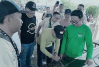 Penandatanganan prasasti Nguruput Pringsewu, Minggu 6 Oktober 2024.