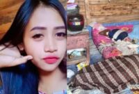 Kolase foto korban Eliftia Sari dan saat jasadnya berada di kamar sebelum dievakuasi ke rumah sakit, Selasa 8 Oktober 2024 | Suroso/Media Prioritastv.com.