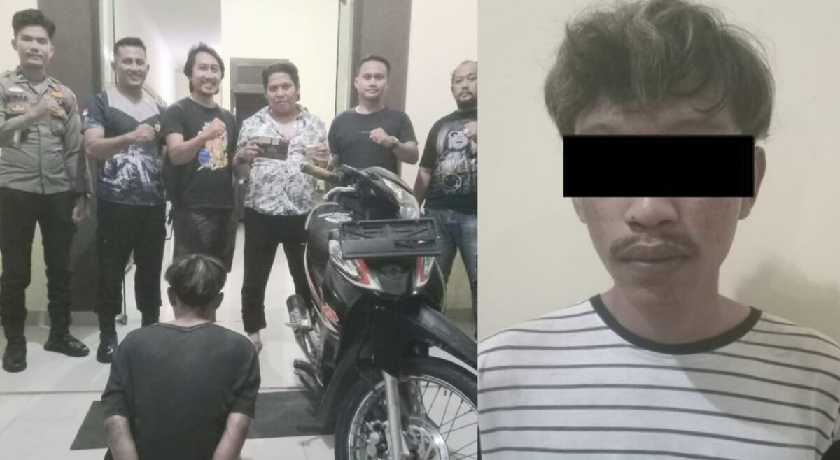 Tersangka dan barang bukti yang berhasil diamankan Polisi, Selasa 8 Oktober 2024.