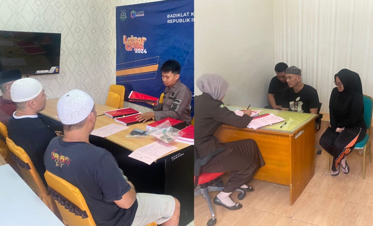 Keenam tersangka saat dilimpahkan ke Kejari Tanggamus, Kamis 10 Oktober 2024.