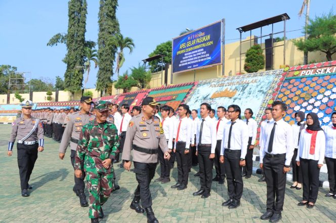 
 Pemeriksaan Pasukan Operasi Zebra Krakatau 2024, Senin 14 Oktober 2024.