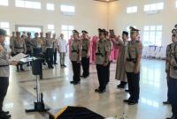 Sertijab sejumlah pejabat di Polres Lampung Tengah, Selasa 15 Oktober 2024.