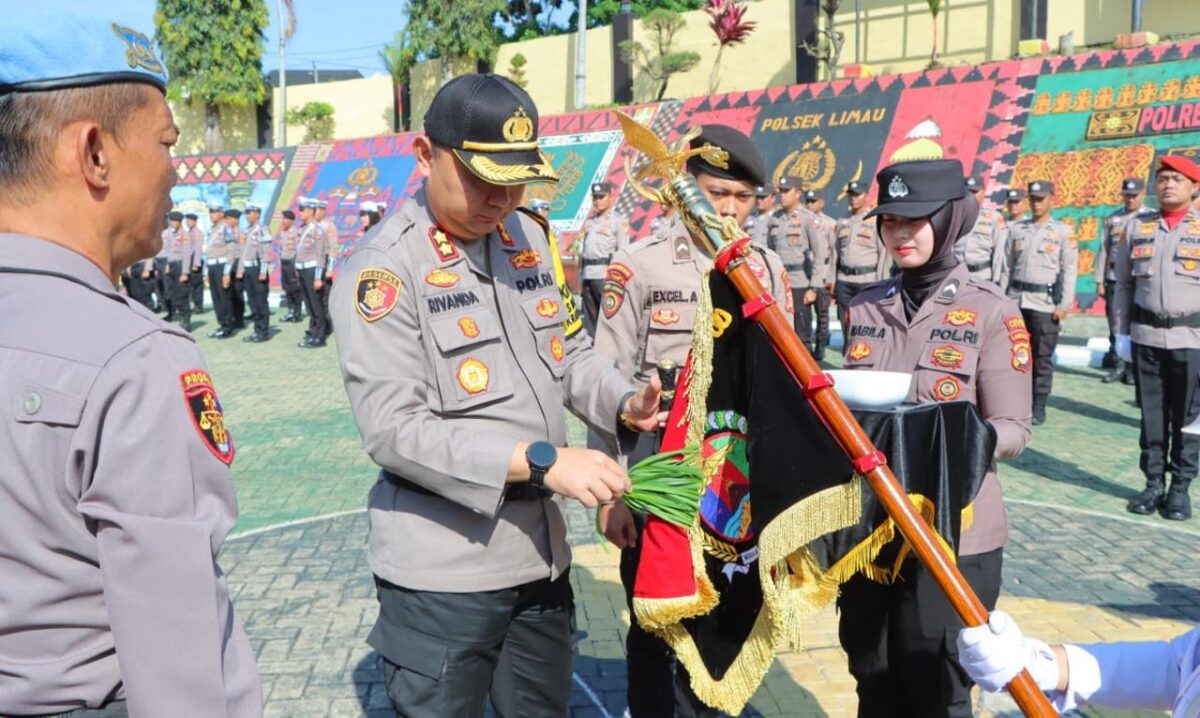 Pencucian Tunggul Kesatuan Wira Bhakti Begawi Jejama Polres Tanggamus, Sabtu 19 Oktober 2024.