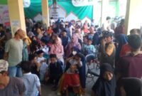 Sunat Massal Hari Santri Nasional di Purwakarta, Jawa Barat, Sabtu 19 Oktober 2024.