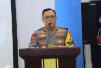 Kapolda Lampung Irjen Pol Helmy Santika saat memberikan sambutan.