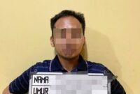 Tersangka Fadlulrohman yang ditangkap Polresta Bandar Lampung.