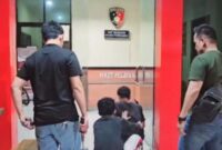 Para tersangka saat diamankan Satreskrim Polres Purwakarta, Jawa Barat, Kamis 24 Oktober 2024.