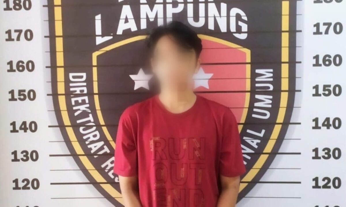 Tersangka yang berhasil diamankan Polda Lampung.