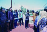 Peresmian Pompa PLTD di Pekon Lugusari, Pagelaran, Pringsewu, Senin 28 Oktober 2024.