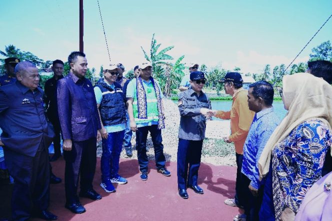 
 Peresmian Pompa PLTD di Pekon Lugusari, Pagelaran, Pringsewu, Senin 28 Oktober 2024.