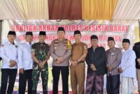 Dandim Lampung Barat saat menghadiri Tabliq Akbar di Polres Pesisir Barat, Selasa 29 Oktober 2024.