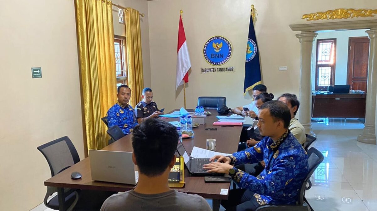 Assesmen TAT BNNK terkait dugaan penyalahgunaan Narkoba atas inisial AS di BNNK Tanggamus, Senin 28 Oktober 2024.