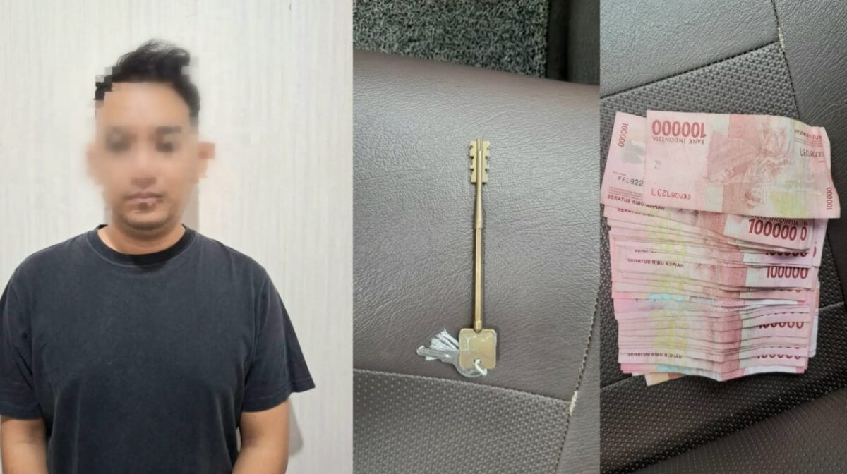 Kolase foto tersangka dan barang bukti yang diamankan polisi | Dok. Polres Pesisir Barat.
