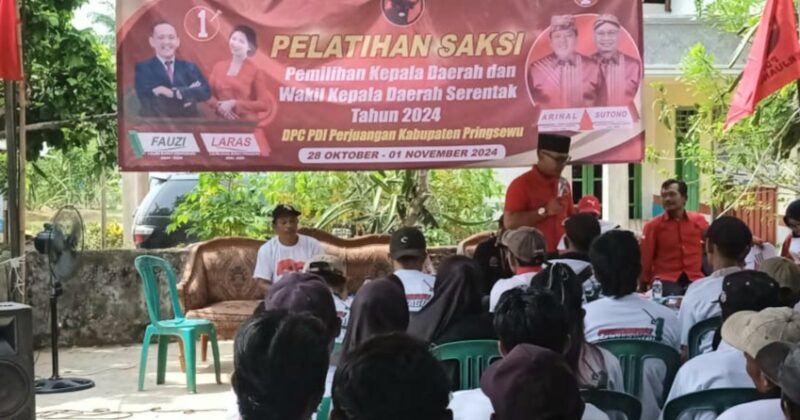 Pelatihan Saksi PDI Perjuangan Pringsewu.
