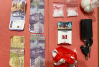 Barang bukti narkoba yang disita Polres Tulang Bawang dalam kegiatan Gasak Narkoba di Kecamatan Banjar Margo