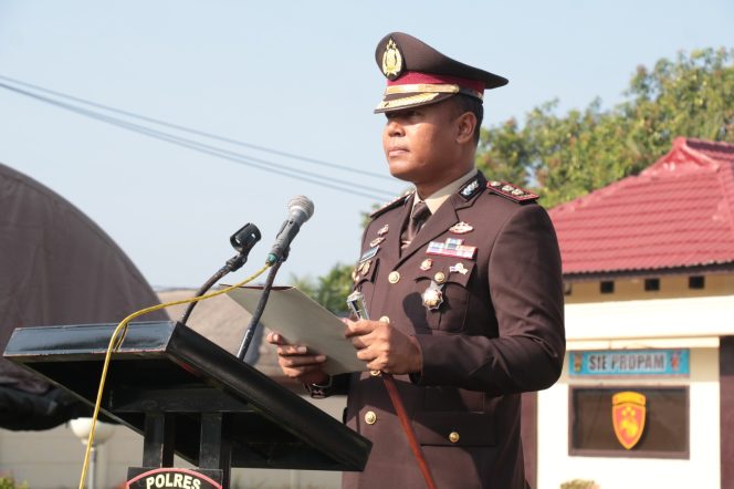 
 Polres Tulang Bawang Gelar Upacara Peringatan Hari Kesaktian Pancasila, AKBP James Paparkan Temanya