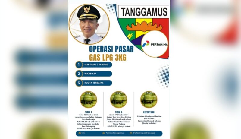 Flyer Pasar Murah Elpiji Tanggamus.