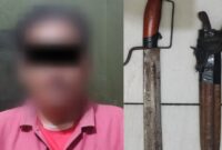 Pelaku dan barang bukti yang berhasil diamankan Polres Way Kanan.