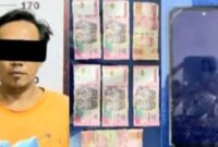 Pelaku Tindak Pidana Penjualan Orang dan barang bukti yang diamankan di Polres Metro Lampung, Rabu 30 Oktober 2024.