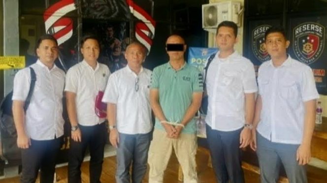 Tersangka korupsi proyek bendungan Margatiga Lamtim saat ditangkap Polda Lampung, Rabu 30 Oktober 2024.